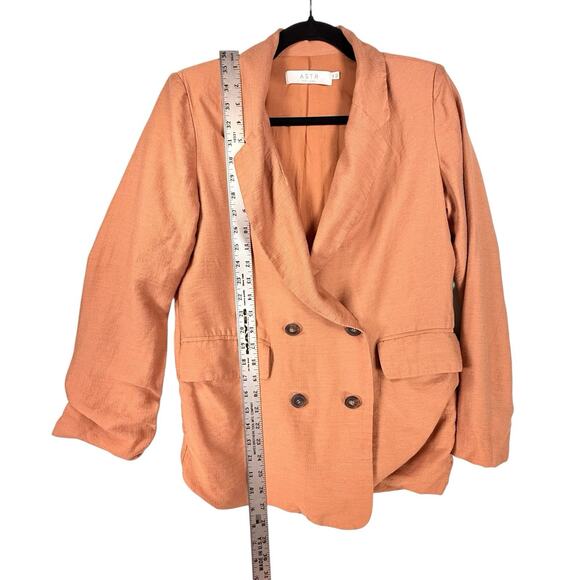ASTR The Label Allegra Oversized Double Breasted Blazer Suit Jacket XS Orange - Picture 4 of 13